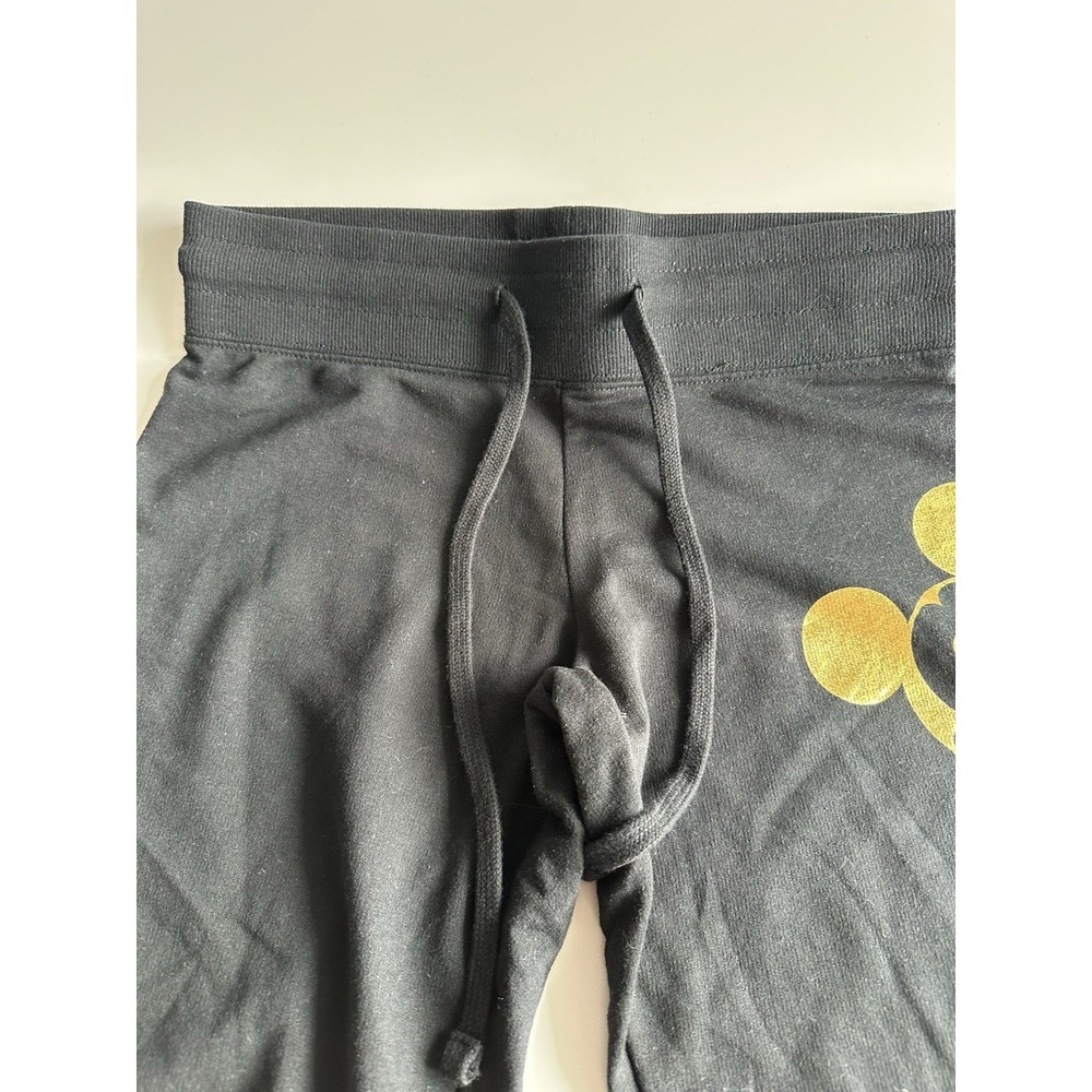 Junior DisneyMinnie Mouse Sweatpants Joggers Black And Gold Mickey M 7/9 - Picture 5 of 8